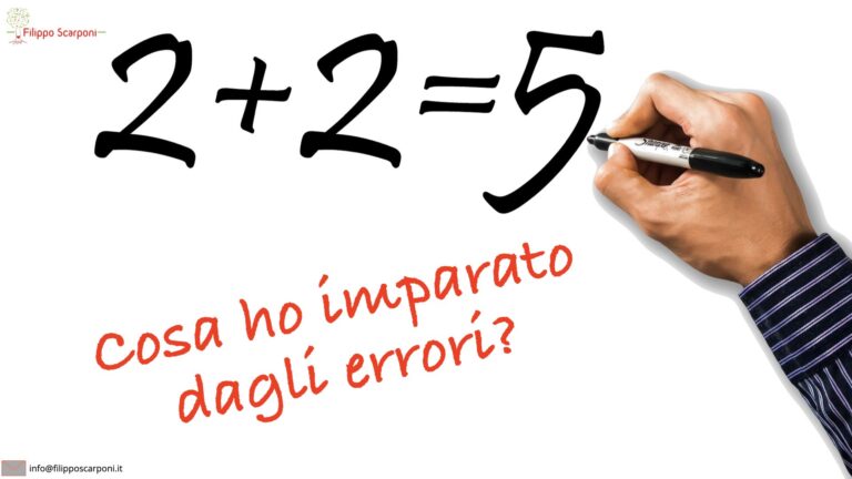 Cosa ho imparato dagli errori?
